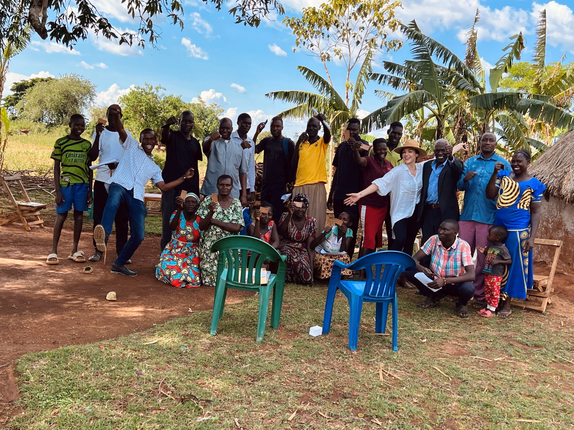 Community Education - Group gathering in Uganda